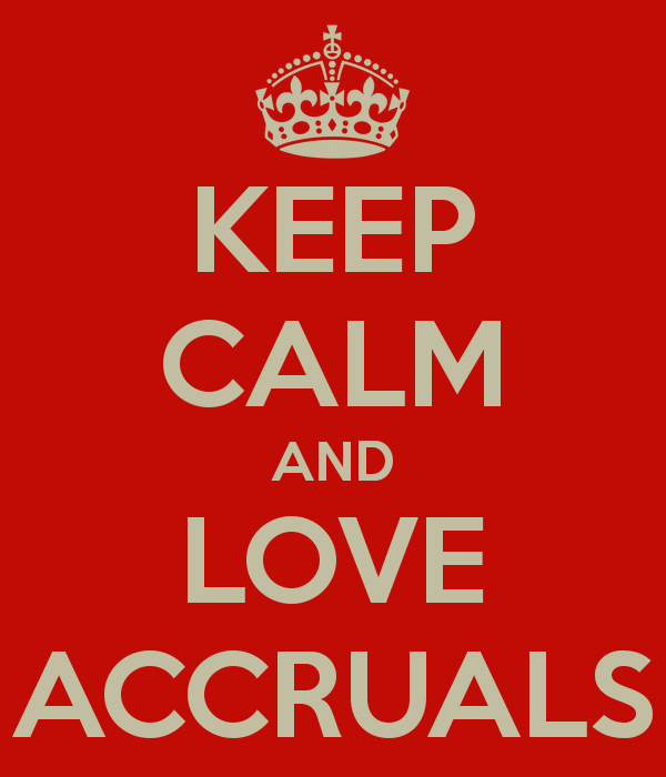 Vendor accruals tracking