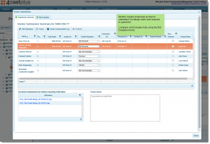 Monitor and evaluate Vendor Submissions